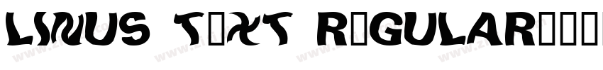 Linus Text Regular字体转换